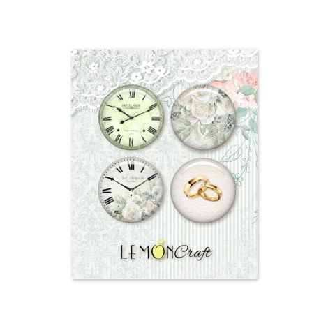 Buttony samoprzylepne Lemoncraft Daydream, 4szt
